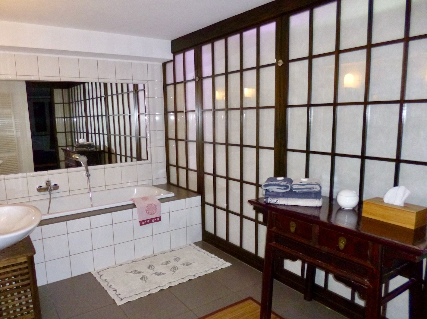 salle de bain du duplex Zen